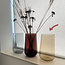 Oohh Hoge champagne kleurige vaas uit gerecycleerd glas