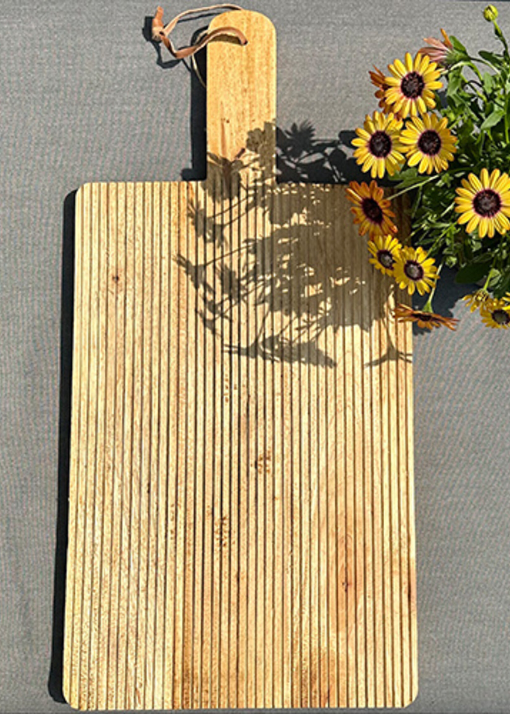 Leeff Grote ronde houten snijplank Sam - Copy