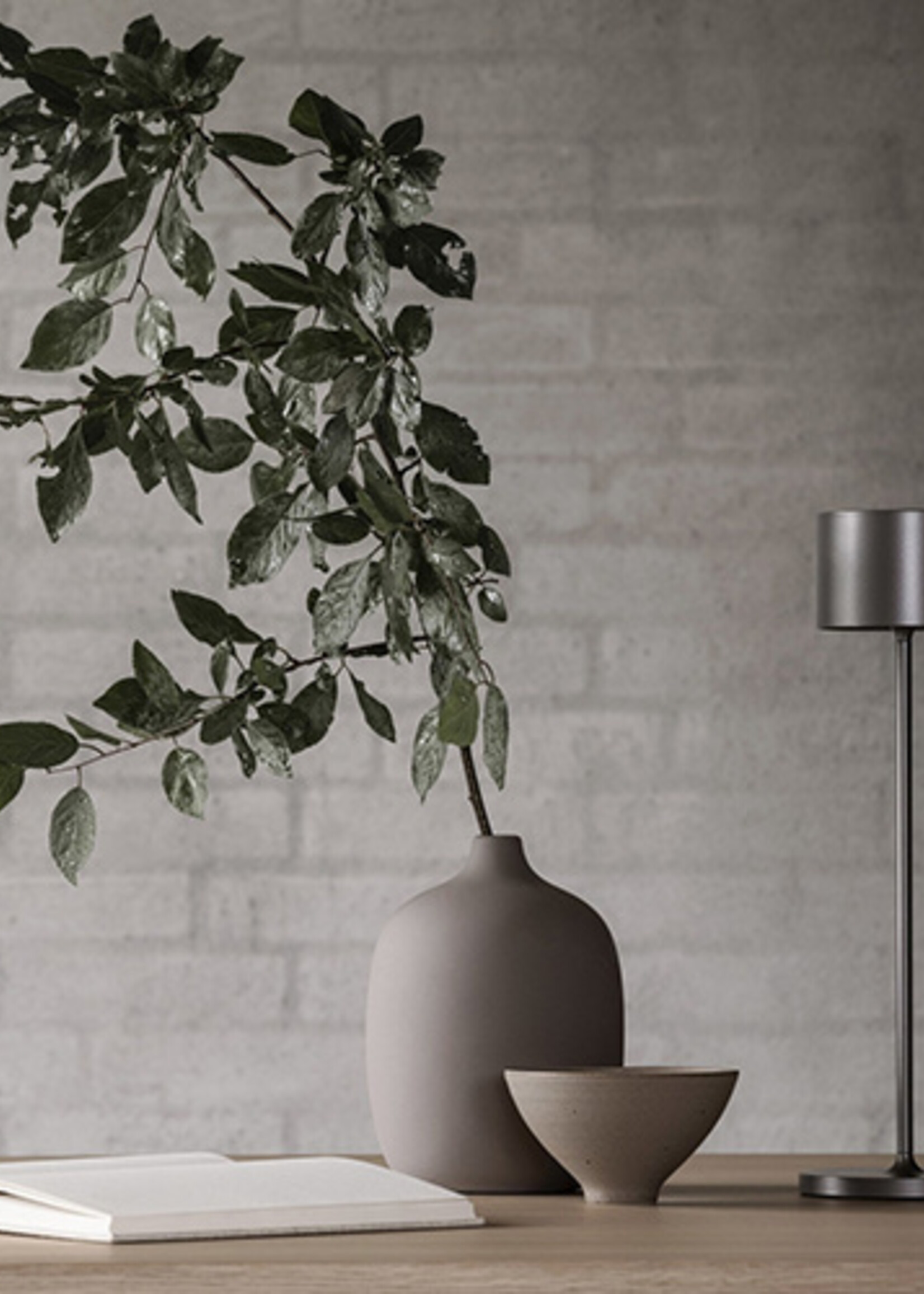 Blomus FAROL lampe de table LED gris foncé