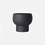 Gusta Cache-pot en céramique noir mat