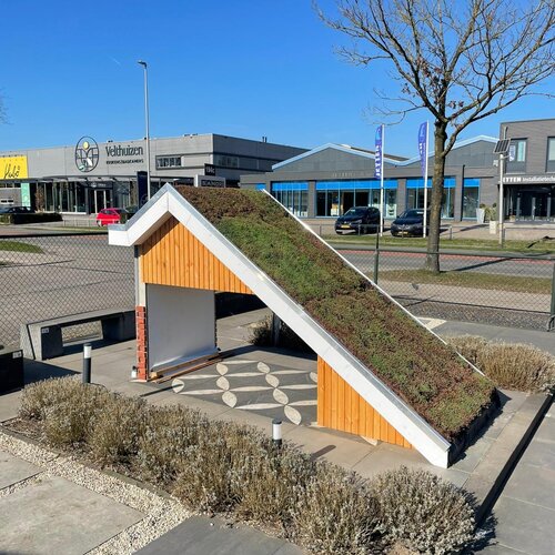 Kan sedum op een schuin dak geplaatst worden?
