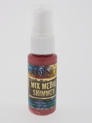 Cadence Cadence Mix Media Shimmer metallic spray Rood