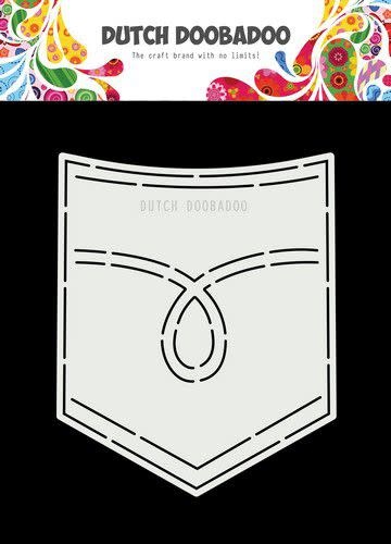 Dutch Doobadoo Dutch Doobadoo Card Art A5 Jeans (broek) zak