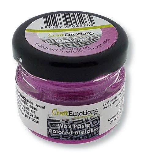 CraftEmotions CraftEmotions Wax Paste metallic colored - magenta