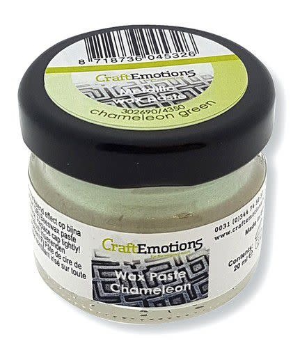 CraftEmotions CraftEmotions Wax Paste chameleon - groen