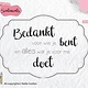 Nellie's choice Nellies Choice Clearstempel Sentiments - Bedankt voor wie (NL)