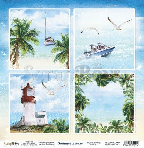 ScrapBoys ScrapBoys Summer Breeze paper sheet DZ