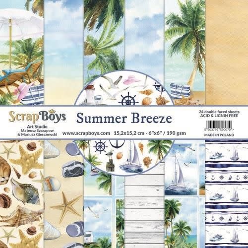 ScrapBoys ScrapBoys Summer Breeze paperset 12 vl+cut out elements-DZ