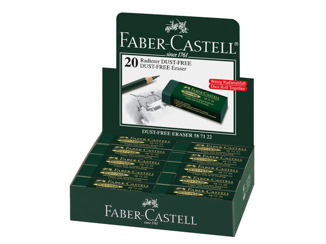 Faber Castell gum Faber-castell stofvrij groen