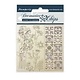 Stamperia Decorative Chips Flowers and Tile (SCB02)