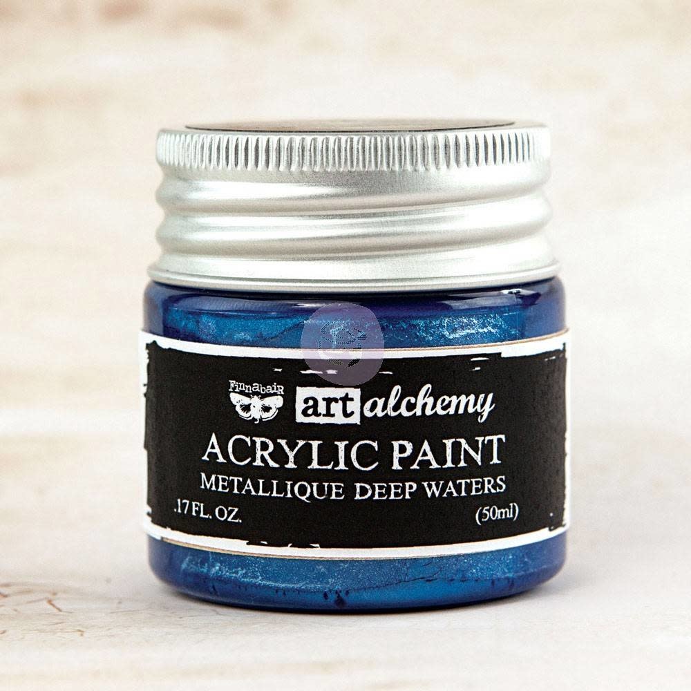 Finnabair Art Alchemy Acrylic Paint Metallique Deep Waters (963118)