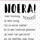 Studio Light Studio Light Clear Stamp Tekst (NL) Hoera Essentials nr.523 STAMPSL523 A6