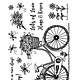 CraftEmotions CraftEmotions clearstamps A6 - fiets - Have a nice day