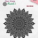 Nellie's choice Nellies Choice Clearstamp Mandala - Zonnebloem - 2 CSMAN008