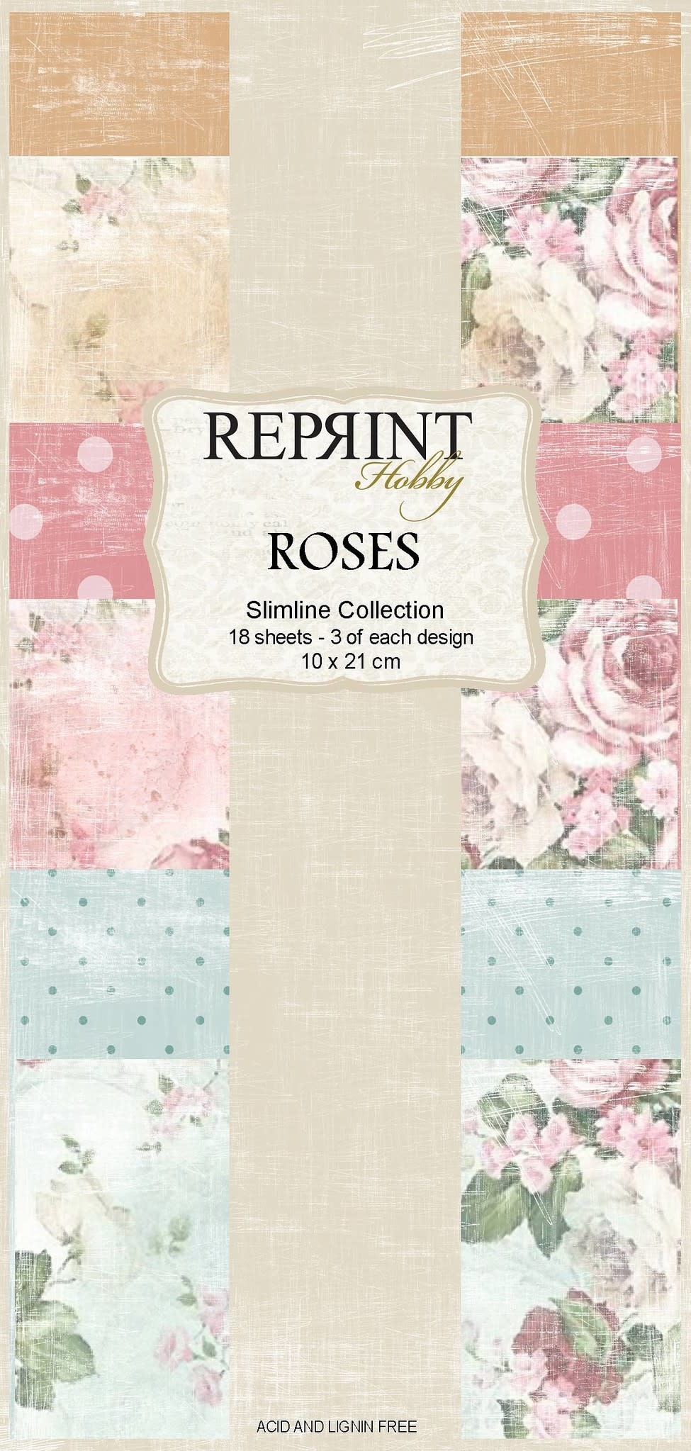 Reprint Reprint Roses Slimline Paper Pack (RPS001)