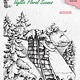 Nellie's choice Nellies Choice clearstamp - Idyllic Floral Scenes Santa at work IFS018 110x110mm