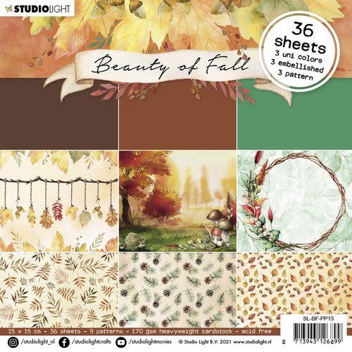 Studio Light Studio Light Paper Pad Beauty of Fall nr.13 SL-BF-PP13 150x150mm