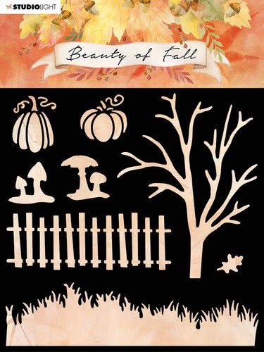 Studio Light Studio Light Mask Stencil Beauty of Fall nr.34 SL-BF-MASK34 150x150mm