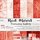 craftoclock BASIC 13 - RED MOOD - A SET OF PAPERS 15,25X15,25CM