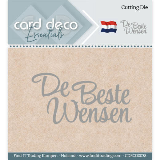 Card deco Card Deco Essentials - Cutting Dies - De Beste Wensen