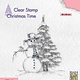 Nellie's choice Nellie‘s Choice Clearstempel - Christmas time Sneeuwpop CT046