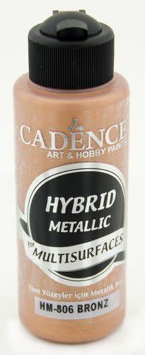 Cadence Cadence Hybride metallic acrylverf (semi mat) Brons 01 008 0806 0120 120 ml (03-21)