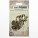 Mitform Mitform Flowers 5 Metal Embellishments (MITS062)