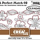 Crealies Crealies A perfect match Dies Mix Bloemen A CLPMD02 31x32mm