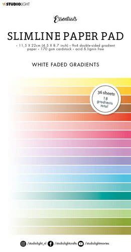 Studio Light Studio Light Paper pad Essentials Slimline White fade SL-ES-PP31 115x220mm