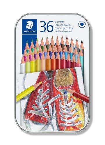 Staedtler Staedtler Houtvrij kleurpotlood - metalen etui 36 st 175 M36