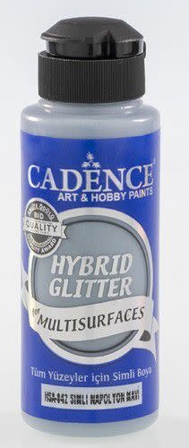 Cadence Cadence Hybride acrylverf Glitter Goud - Napoleon Blauw 01 189 0042 0120 120 ml