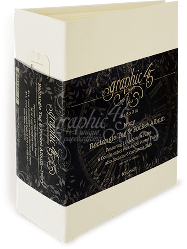 Graphic45 Graphic 45 Rectangle Tag & Pocket Album - Ivory (4501518)