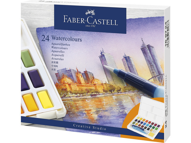 Faber Castell Faber Castell Watercolour Paint Box (24pcs) (FC-169724)