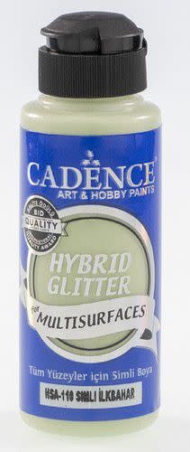 Cadence Cadence Hybride acrylverf Glitter Goud - Voorjaarsgroen 01 189 0110 0120 120 ml