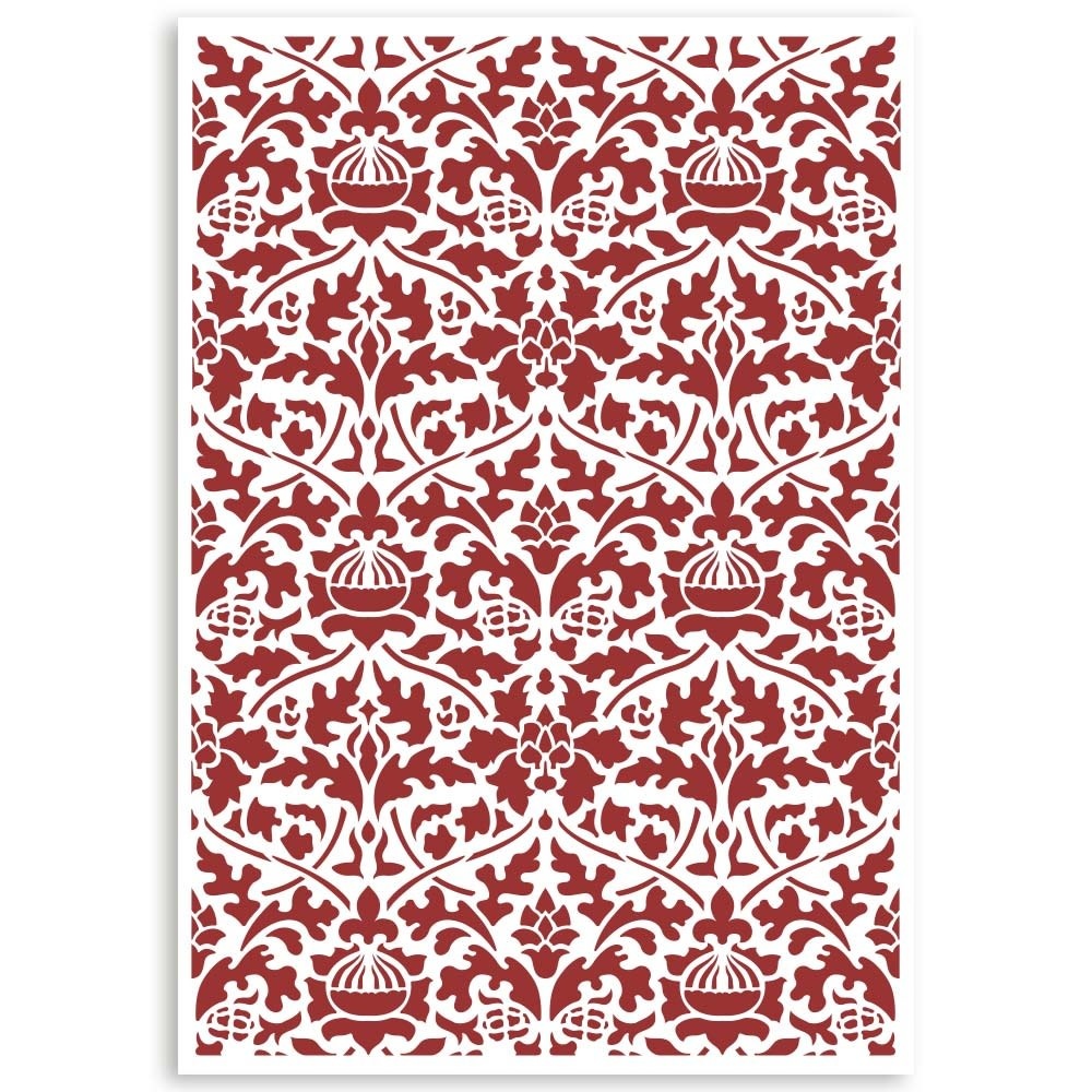 Stamperia Stamperia Stencil A4 Casa Granada Wallpaper Pattern (KSG484)