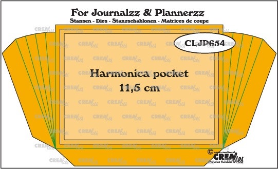 Crealies Stansen: Harmonica pocket + 2 extra lagen