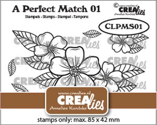 Crealies Crealies A perfect match stamps Bloemen boeket A CLPMS01 85x42mm