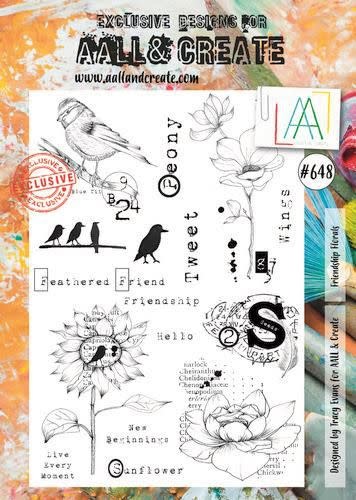 Studio Light AALL & Create Stamp Friendship Florals AALL-TP-648 29,2x20,5cm