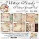 craftoclock VINTAGE BEAUTY - EEN SET PAPIER 20,3X20,3CM