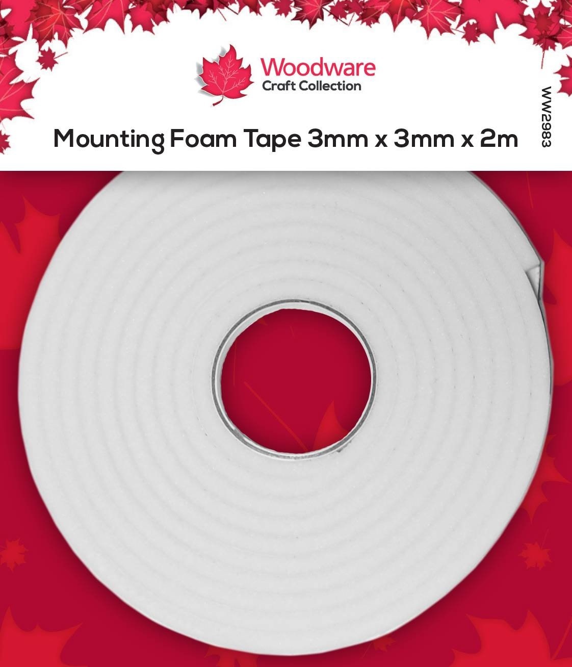 woodware Woodware Mounting Foam Tape 3mm White (WW2983)