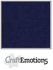CraftEmotions CraftEmotions linnenkarton 10 vel donkerblauw LHC-05 A4 250gr