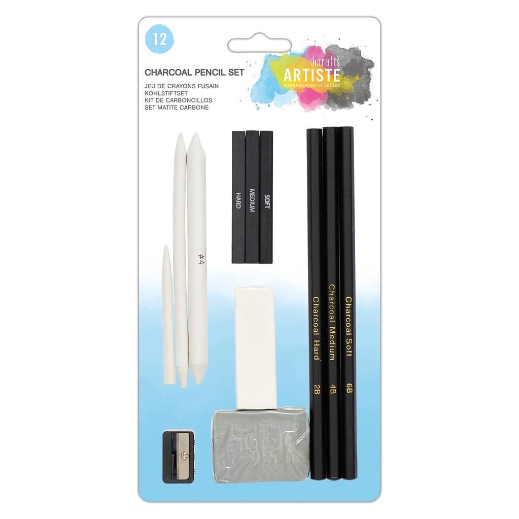 Docrafts Charcoal Pencil Set (12pk) (DOA 856104)