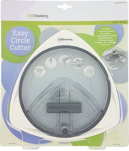 CraftEmotions CraftEmotions Easy circle cutter - cirkelsnijder 2,5 - 15cm