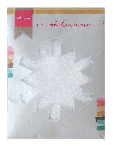 Marianne D Marianne D Shaker fijne sneeuw met glitter - 50 gr LR0028 130x160x10 mm