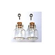 hobby&crafting fun 12423-2303 - Mini Glass Bottles, with cork & screw hanger