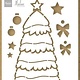 Marianne D Marianne D Craft Stencil - Kerstboom van Marleen PS8133 A5