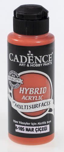 Cadence Cadence hybride acrylverf (semi mat) Granaatappelbloem 01 001 0105 0120 120 ml