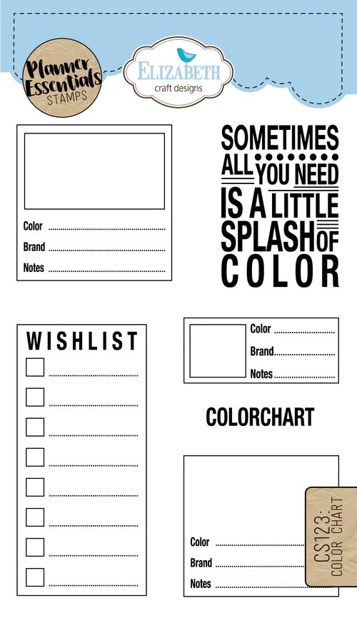 Elisabeth craft design Color Chart