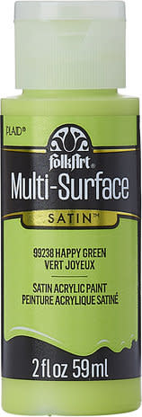 Folkart Multi-Surface Satin Happy Green 59ml (99238)