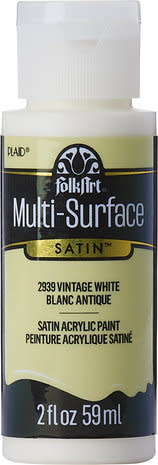 Folkart Multi-Surface Satin Vintage White 2 fl oz (2939)